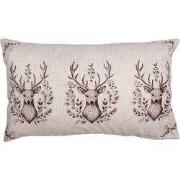 Clayre & Eef Kussenhoes 30x50 cm Beige Polyester Hert Sierkussenhoes