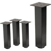 Set van 4 tafelpoten I-Design 42 cm donkergrijze look industrieel staa...