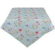 Clayre & Eef Tafelkleed  150x250 cm Blauw Groen Katoen Rechthoek Bloem...
