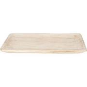 Clayre & Eef Decoratie Dienblad  51x32x4 cm Bruin Hout Rechthoek Serve...