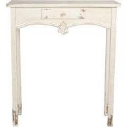 Clayre & Eef Sidetable  89x28x106 cm Wit Hout Rechthoek Wandtafel