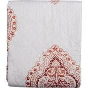 Clayre & Eef Bedsprei  1-persoons Wit Roze Katoen Polyester Rechthoek ...