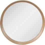 Clayre & Eef Spiegel  Ø 50 cm Bruin Hout Rond Grote Spiegel