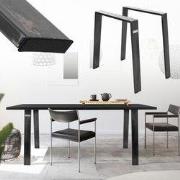 Set van 2 tafelpoten Loft 75x72 cm profiel 8x2cm gemaakt van staal U-v...