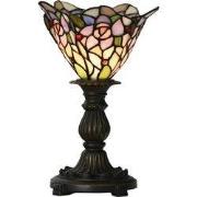 Lumilamp Tiffany Tafellamp Ø 20x30 cm Roze Paars Glas