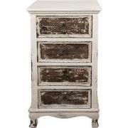 Clayre & Eef Dressoir 44x35x81 cm Beige Hout Ladekast