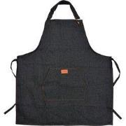 Clayre & Eef Keukenschort 74x65 cm Blauw Polyester