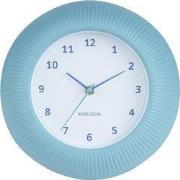 Wandklok Tender Rib - Mistig blauw - Ø25cm