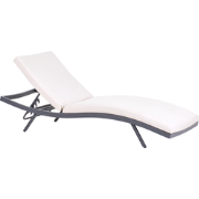 Beliani AMELIA - Tuinligstoel-Beige-Aluminium