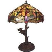 Lumilamp Tiffany Tafellamp Ø 41x57 cm Geel Polyresin