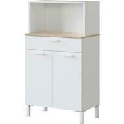 Keukenbuffetkast 2 deuren en 1 lade - L72 cm - Kira
