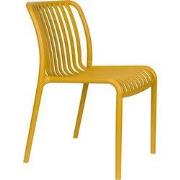 Housecraft Living Mante Tuinstoelen Kunststof Geel - Set van 4