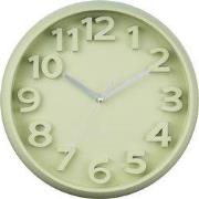 Karlsson - Wandklok Elevated Classic Numbers - Tea green- Ø33,5cm