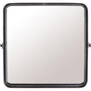 Dutchbone Poke Spiegel/ Wandspiegel Vierkant 40x40 cm Zwart