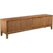 Tv-Meubel Lichtbruin Mangohout - 4 Deurs - 200x40x55cm - Juno