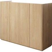 Meubella - Schoenenkast Encore - Eiken - 126 cm