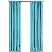 Larson - Luxe effen blackout gordijn - met haken - 1.5m x 2.5m  - Turq...