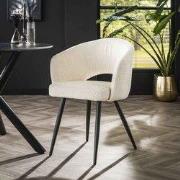 Set van 2 Eetkamerstoelen Bouclé Ole - Met Armleuningen