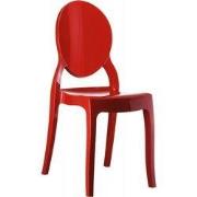 ELIZA medaillonstoel 52x47x90 cm Rood