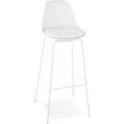 Barkruk COOKIE 445x445x955 cm Wit