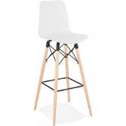MOZAIK design barkruk 46x46x112 cm Wit