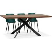 Eettafel met centrale x-vormige poot WALABY 200x100x755 cm