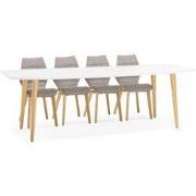 ESKIMO uitschuifbare design eettafel 170-270x100x748 cm