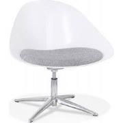 DAPHNE design loungestoel 77x65x74 cm Wit