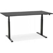 TRONIK elektrisch zit-sta bureau 140x70x127 cm Zwart
