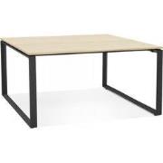 BAKUS vergadertafel 140x140x74 cm Zwart