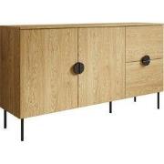 Meubella - Dressoir Monor - Eiken - 160 cm