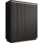Meubella - Dressoir Remy 2 - Zwart - 104 cm