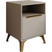 Meubella - Nachtkastje Xiano - Beige - 43 cm