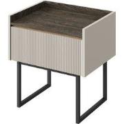 Meubella - Nachtkastje Linq - Beige - 52 cm