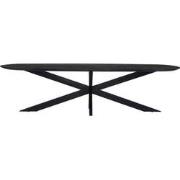 Eettafel Zwart Mangohout - 300x100x70cm - Diamond