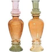 Kandelaar glas d7h22 cm a2