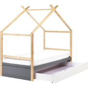 Beliani ORGEVAL - Kinderbed-Grijs-Dennenhout