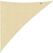 Kopu® Schaduwdoek Driehoek 5x5x7,1mtr 280 grams Waterdoorlatend Creme