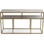 Stalux Side-table 'Teun' 150cm, kleur goud / beton