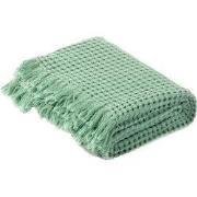 Amelie Home - Vintage Wafel Plaid - Salie groen - 130x150 cm