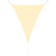 hanSe® Schaduwdoek Driehoek Gelijkbenig Waterafstotend 4x4x5,8 m Creme
