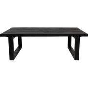 Salontafel Zwart - Mangohout - 120cm - Salontafel Martin