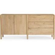 Dressoir Naturel - 2 Deuren Soft Close - 190x40x85cm - Laurie
