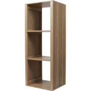 MISOU Klaus Wandkast - Open - Vakkenkast met 3 Vakken - Hout - Opbergk...