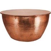 WOMO-DESIGN salontafel, Ø 60x30,5 cm, koper, gemaakt van gehamerd alum...