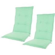 Kopu® 2 stuks Prisma Aquamarine Hoogwaardige Tuinkussen Hoge Rug