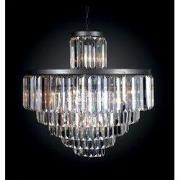 Kroonluchter glas metaal grijs Fulgurant D82 cm