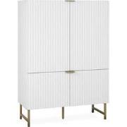 Buffet Hoog 4 Deuren L100 x H142 cm - GLASGOW