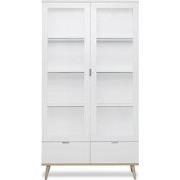 Buffetkast 2 glazen turen 2 laden - H185 cm - Copenhague