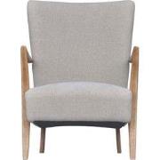 Fauteuil van eikenhout en linnen, Jacques